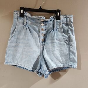 American Eagle Mom Short Size 14 In  Light Blue